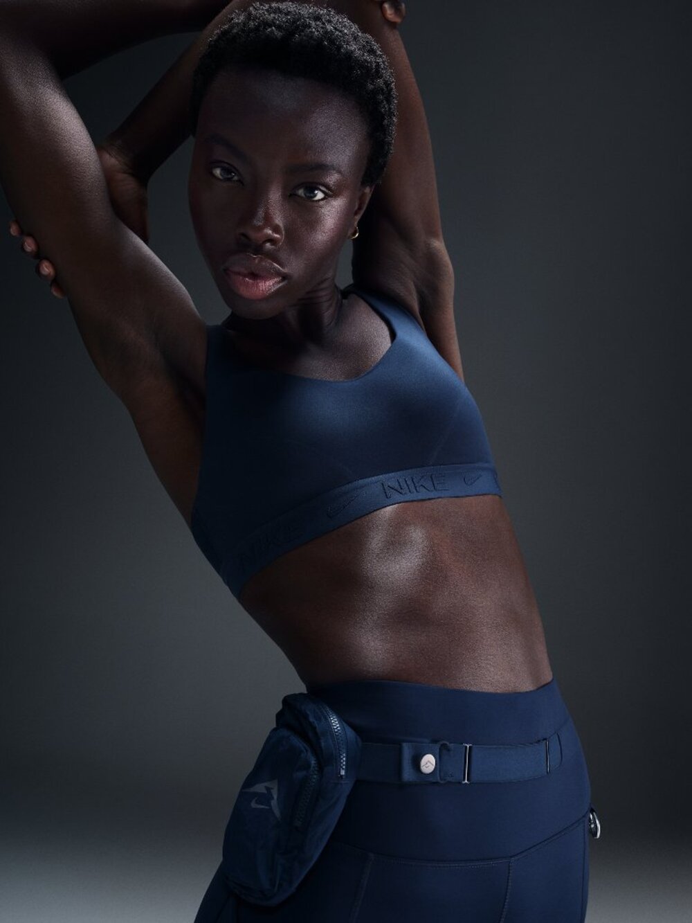 Women's Nike Indy High-Support Padded Sports Bra Armory Navy Blue Size Small